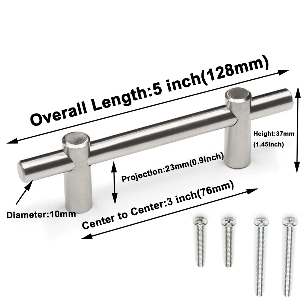BRUSHED NICKEL CENTRE DOOR KNOB or PULL KNOB 3/" DIAMETER