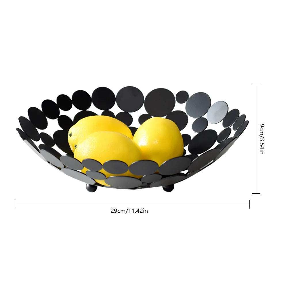 Инновационное хранилище корзина для фруктов чаша круглый декоративный держатель Подставка для овощей хлеб конфеты полые круглые кованые фрукты