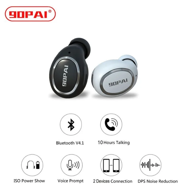 

90PAI Mini Bluetooth Earphone Wireless Invisible Headset Hands free for Driving Business 10 Hours talking for all phone hot sale