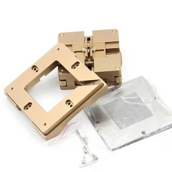 

90Mm Aluminium Alloy Bga Reballing Station Bga Reball Kit Magnetism Lock 10Pcs 90Mm Universal Bga Stencil Planting Jigs Fixtur