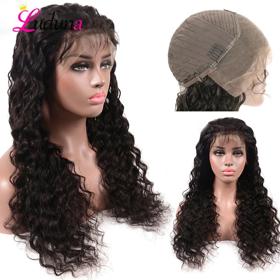 13*4 Lace Front Human Hair Wigs Malaysian Wig Pre Plucked Deep Wave Wig
