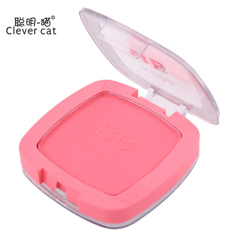 

Clever cat brand Silk soft Blush Rouge Facial contour modification Lasting waterproof sweatproof NO Fade Blush