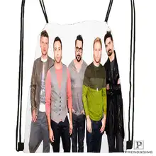 Пользовательские Sbackstreet-мальчики-Drawstring сумка-рюкзак милый рюкзак дети сумка(черный назад) 31x40 см#180612-02-39