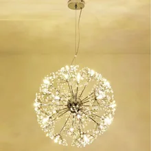 Modern LED Crystal Pendant Lamp Dandelion Chandelier Light Fixture For Dining Room Bedroom Lustres de Cristal AC110V~240V