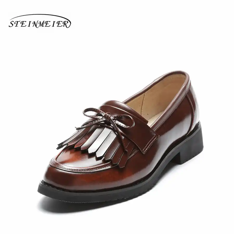 vintage brogue handmade leather shoes