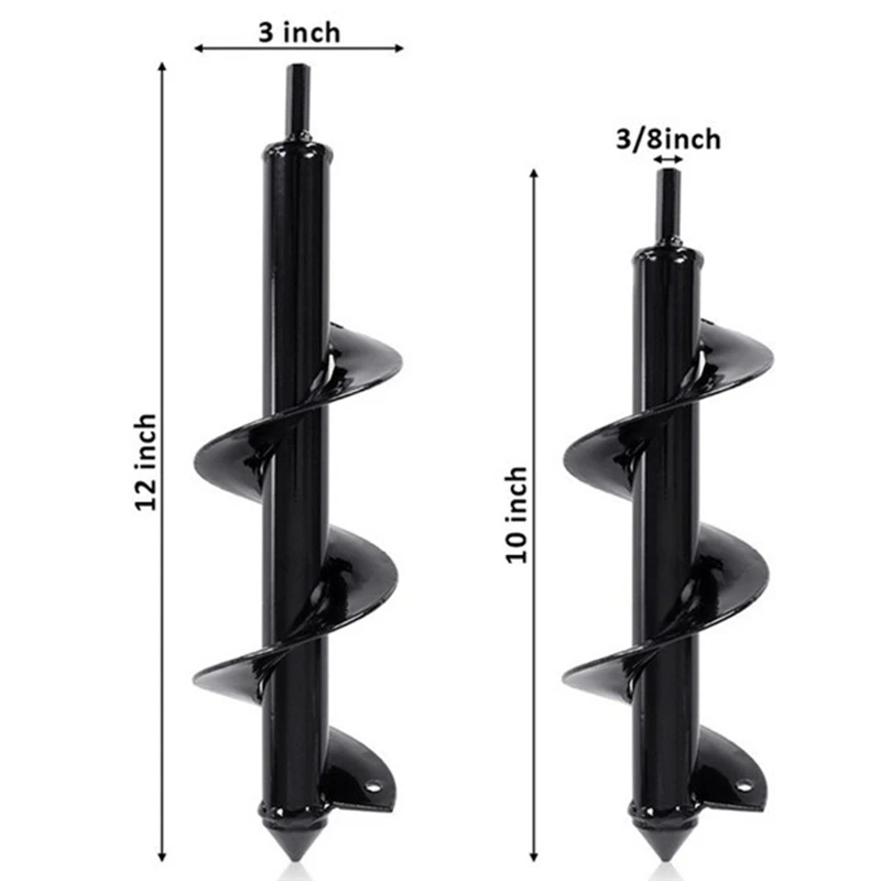 10 ''/12'' домашний сад, земля, копка, дырокол, инструмент, сверло, сельскохозяйственная посадка, шнек, копание, спиральное долото для ручных аэраторов