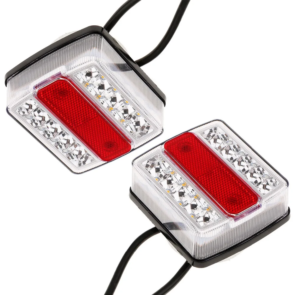 Автомобиль Грузовик левый и правый прицеп фары светодиодный задний хвост световая сигнализация, световые приборы задние лампы с магнитом Комплект Задний фонарь для прицепа