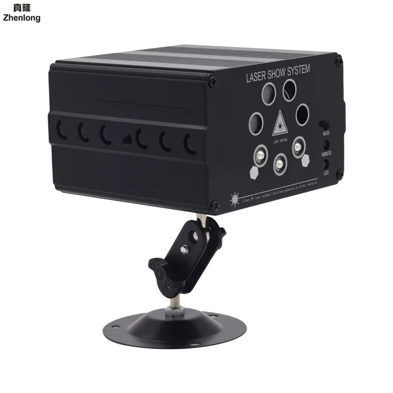 Stage Lighting Effect 7 Hole 120 In 1 Laser Projector Atmosphere LED Disco Light Remote/Sound Controll RGB DJ Party Wedding Xmas
