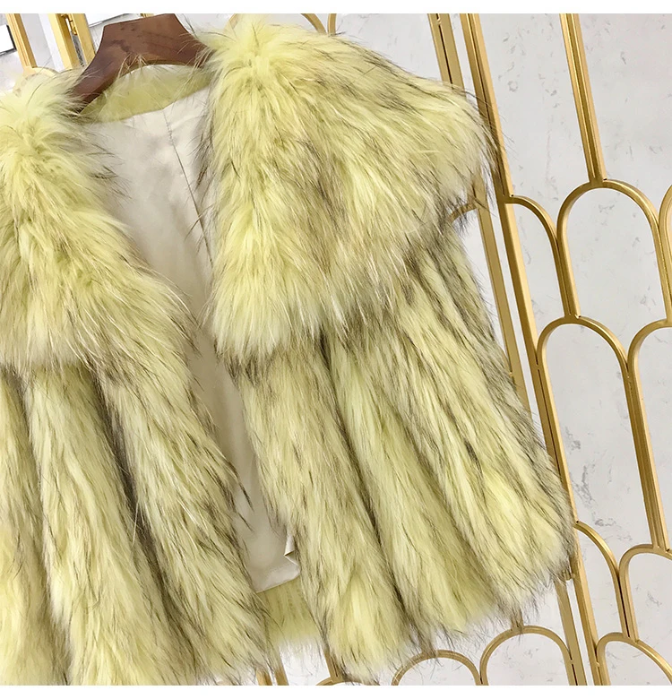 Брендовое Женское пальто с натуральным мехом, зимняя куртка, белая, натуральный мех енота, вязаная парка, пэчворк, модная, Корейская,, роскошная куртка