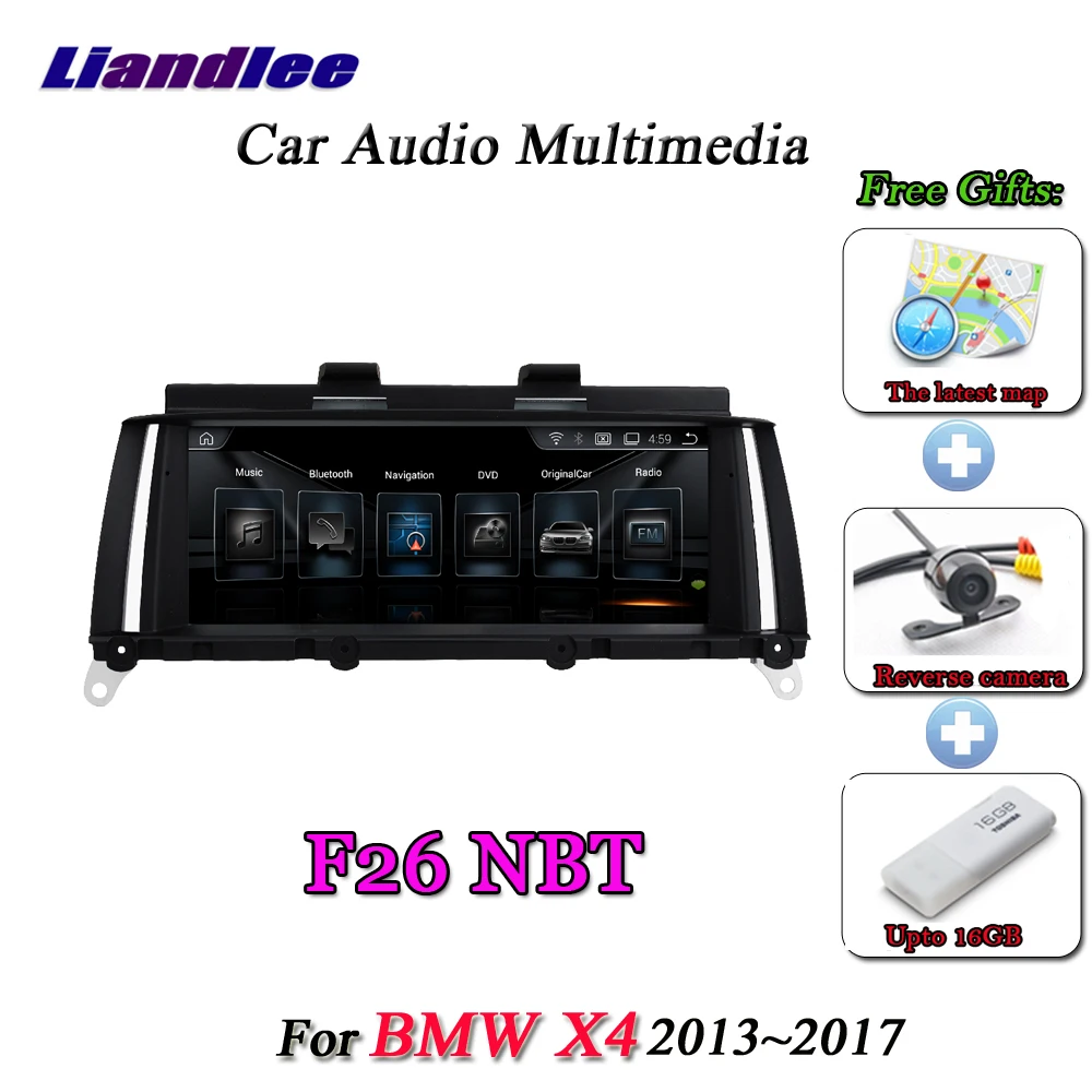 Sale Liandlee For BMW X4 F26 2013~2017 Original NBT System Radio Wifi BT Idrive AUX Carplay GPS Map Navi Navigation Multimedia NO DVD 1