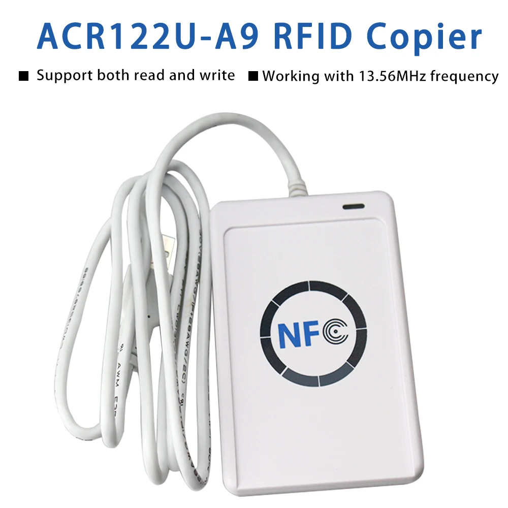 Rfid Card Reader Writer Rfid Copier Duplicator Clone Free Software Usb S50  13.56mhz M1 Cards Uid Writable Keyfobs Nfc Acr122u - Access Control Card  Reader - AliExpress