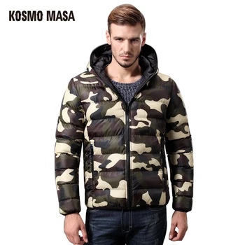 

KOSMO MASA 2017 Cotton Thick Winter Jacket Parka For Men Spring Autumn Camouflage Windproof Jackets Coat Mens Down Parkas MP023