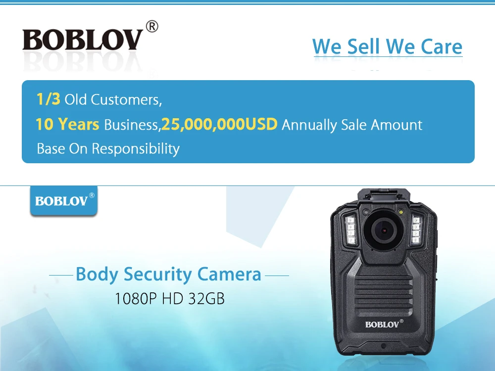 BOBLOV HD9206 AIT полицейская камера безопасности 2,0 дюймов lcd 3000 мАч батарея HD1296P 30FPS Аудио Видео рекордер корпус изношенная камера