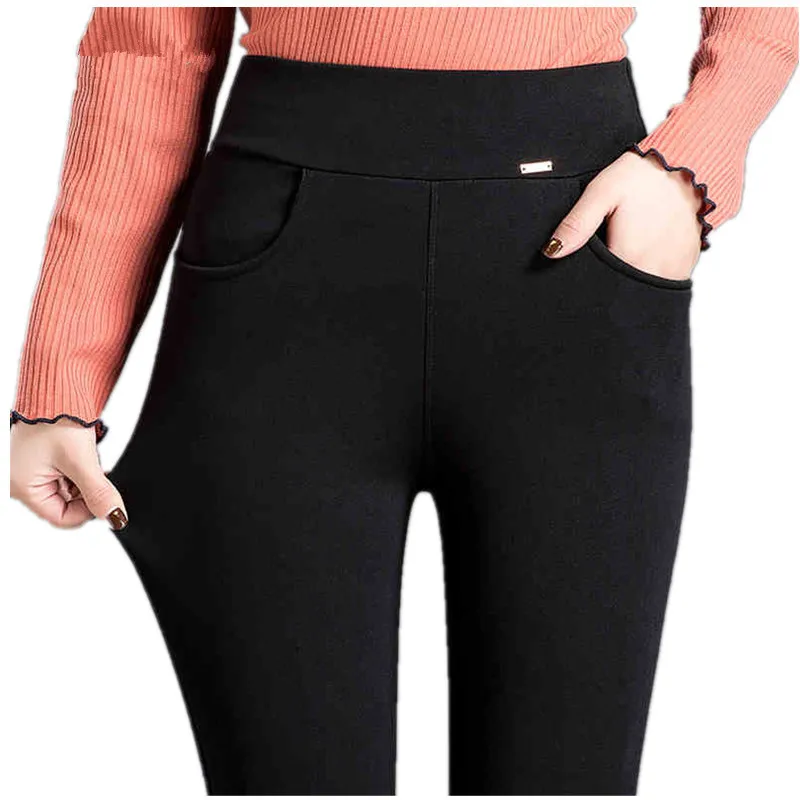 

Ynncnik Women Legging Fashion 2019 High Waist Stretch Legging Skinny Solid Black Pencil Pants Lady Trousers Casual Wear P1253