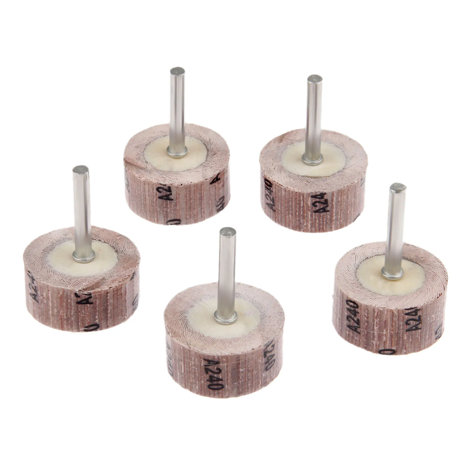 DRELD 5Pcs Dremel Accessories Grit 240 Grinding Buffing Sandpaper Flap