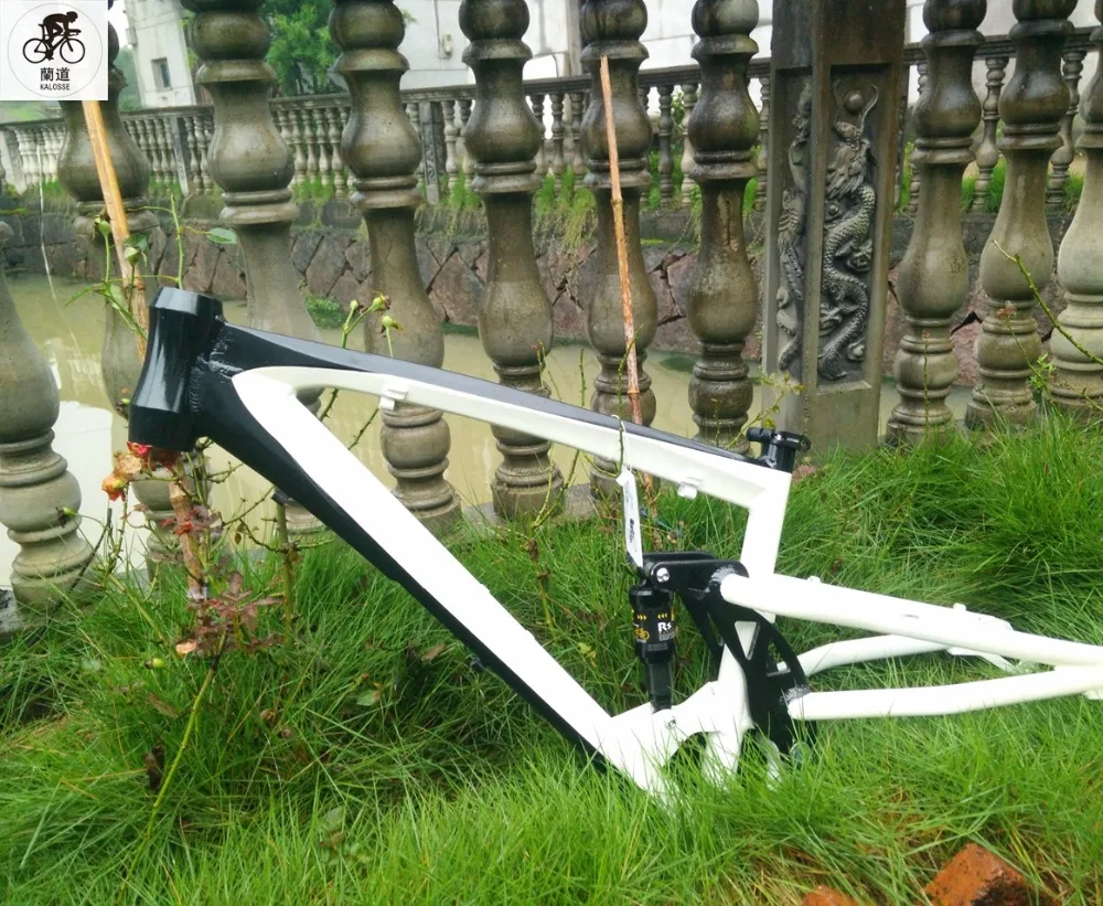 Perfect Kaloss Air suspension DH/AM  frame  Bike snow  26*4.0 inch  Fat/Snow  bike frame  Full suspension  DIY colors   26*17 inch , 25