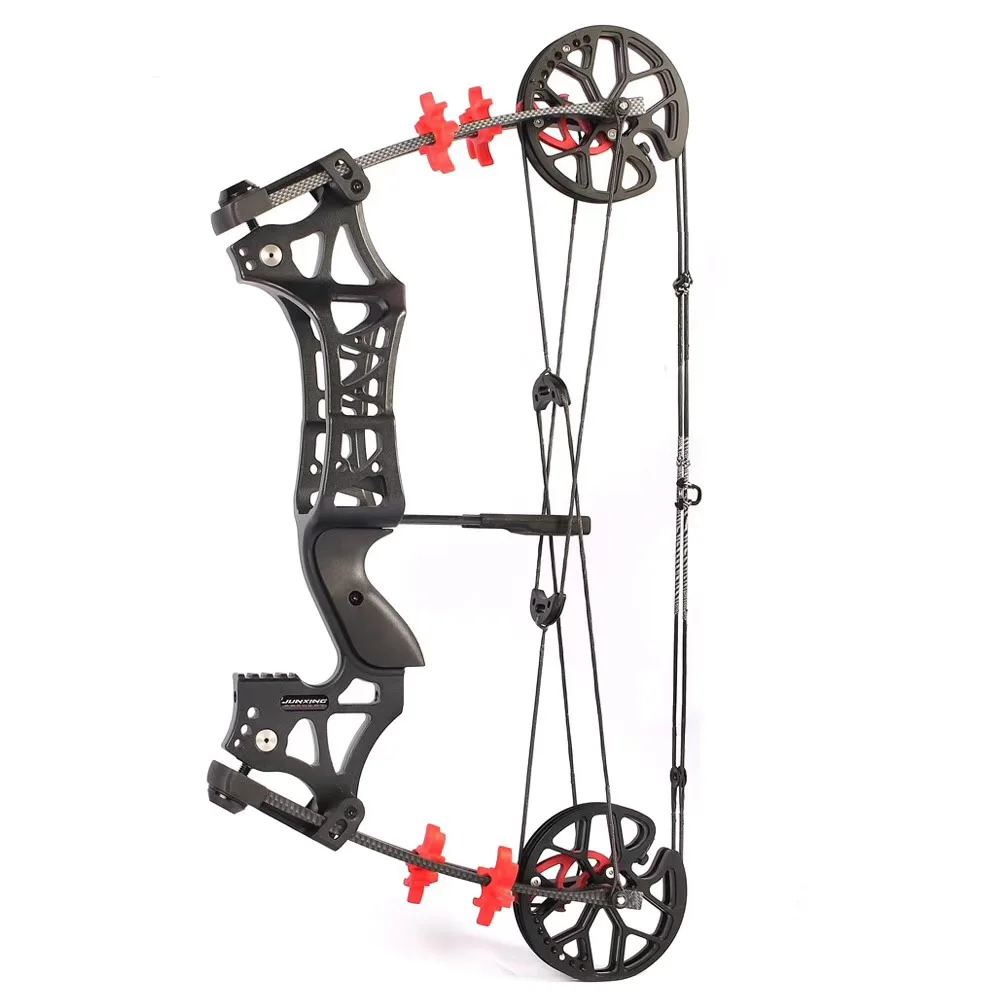 Junxing 21'' 30 60lbs Compound Bow Archery Arrow and Steel Ammo shot