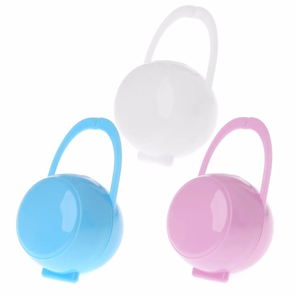

New 1Pc Portable Baby Boy Girl Infant Pacifier Nipple Cradle Case Holder Box Unisex Gift