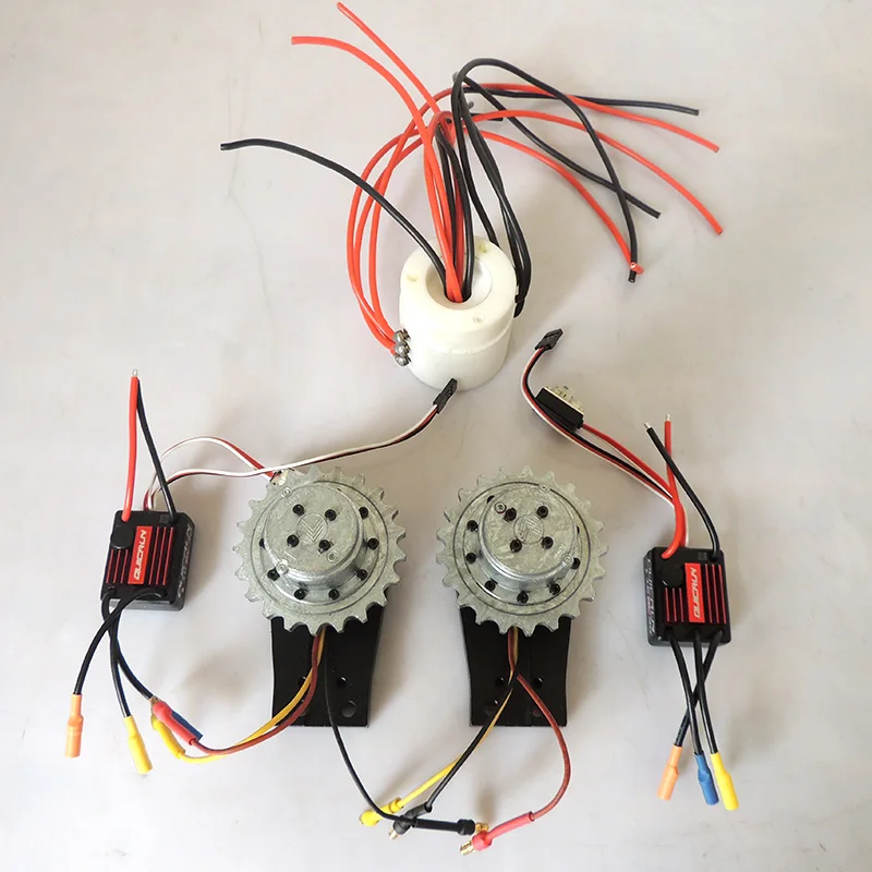 

RC Upgraded Brushless Double Motor+ESC Power For 1/12 SCALE RC Engineering excavator Truck Tamiya RC8WD