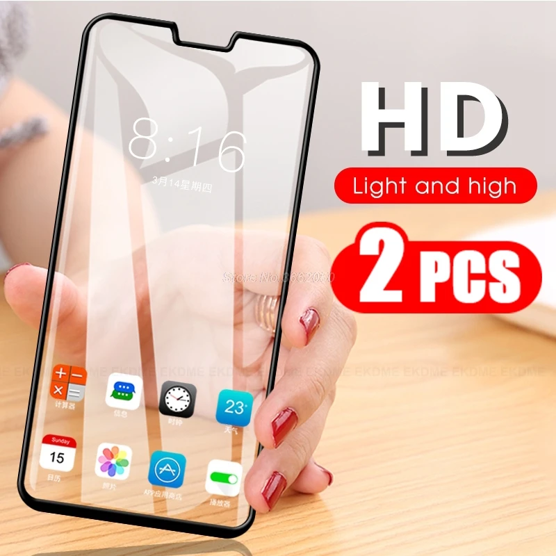 

2 Packs For ASUS Zenfone Max Shot ZB634KL 6.26" Tempered Glass Screen Protector Max Plus M2 ZB634KL Protective Glass Full Cover
