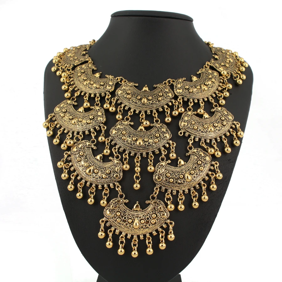 JIANXI Vintage Multilayer accessories collection statement necklaces