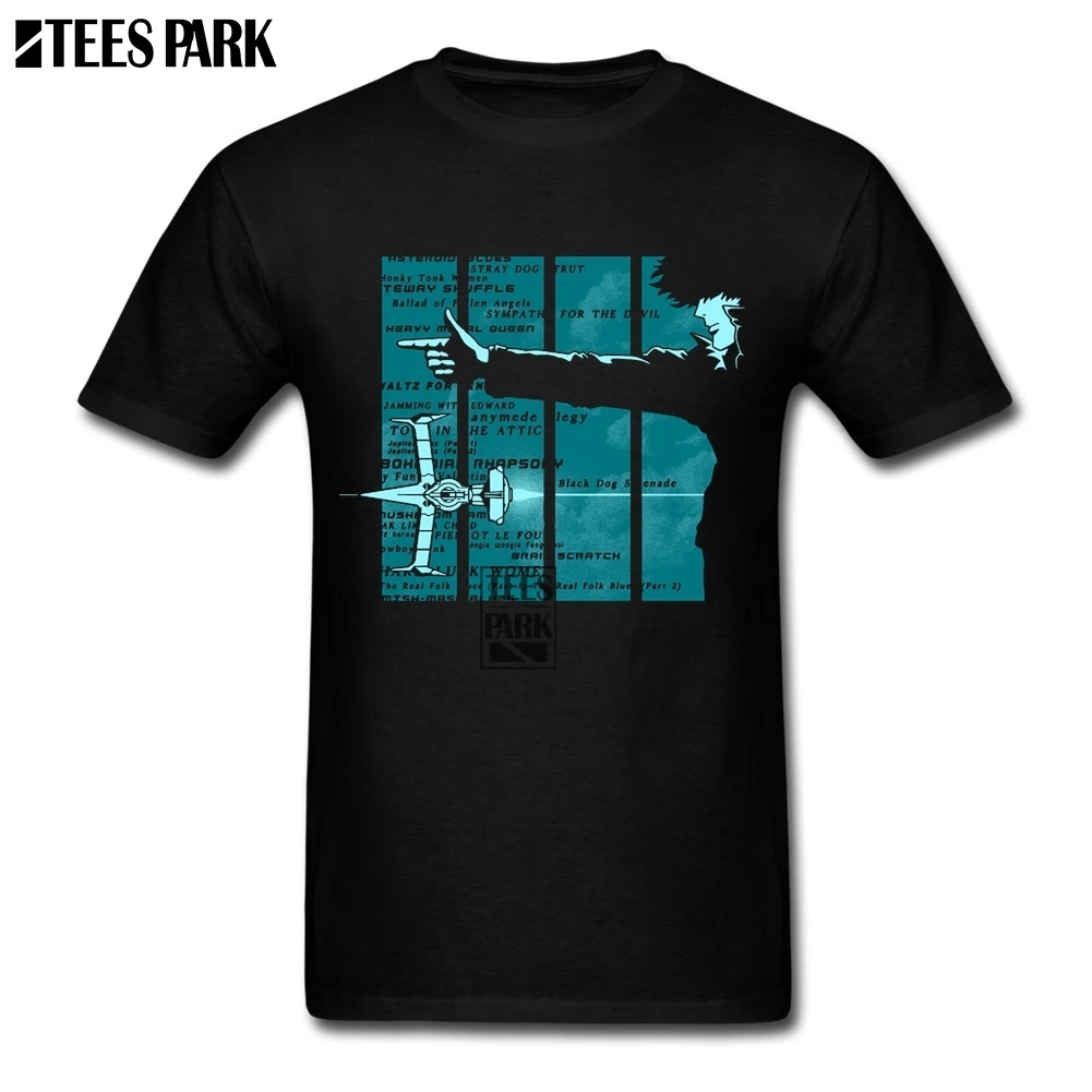 Футболка Space Cowboy плотная футболки молодежи Slim Fit короткий рукав Горячая фильм
