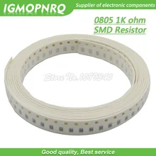 300 шт. 0805 SMD резистор 1K ohm Резистор проволочного чипа 1/8 Вт 1K Ом 0805-1K