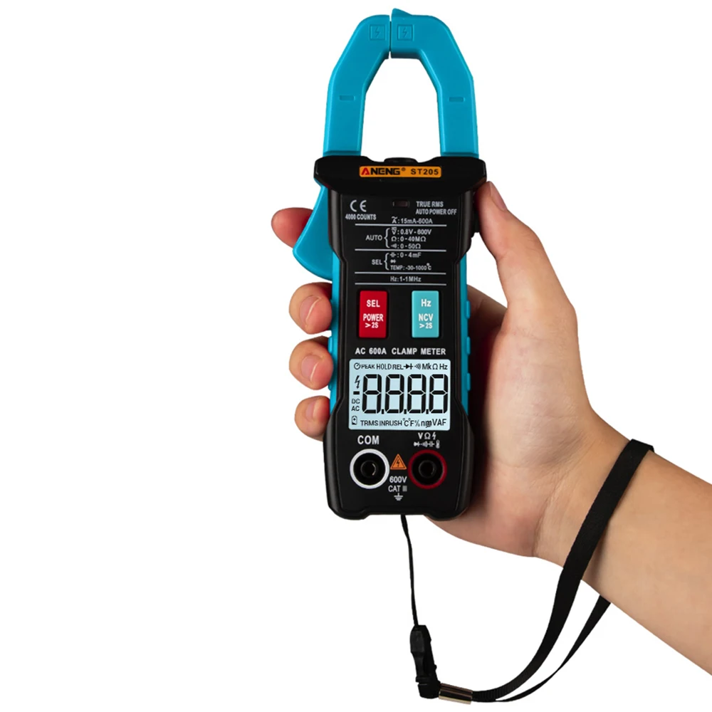 4000 Counts Full Intelligent Automatic Range True RMS Digital Multimeter Clamp Meter AC/DC Voltage NCV Resistance Auto | Инструменты