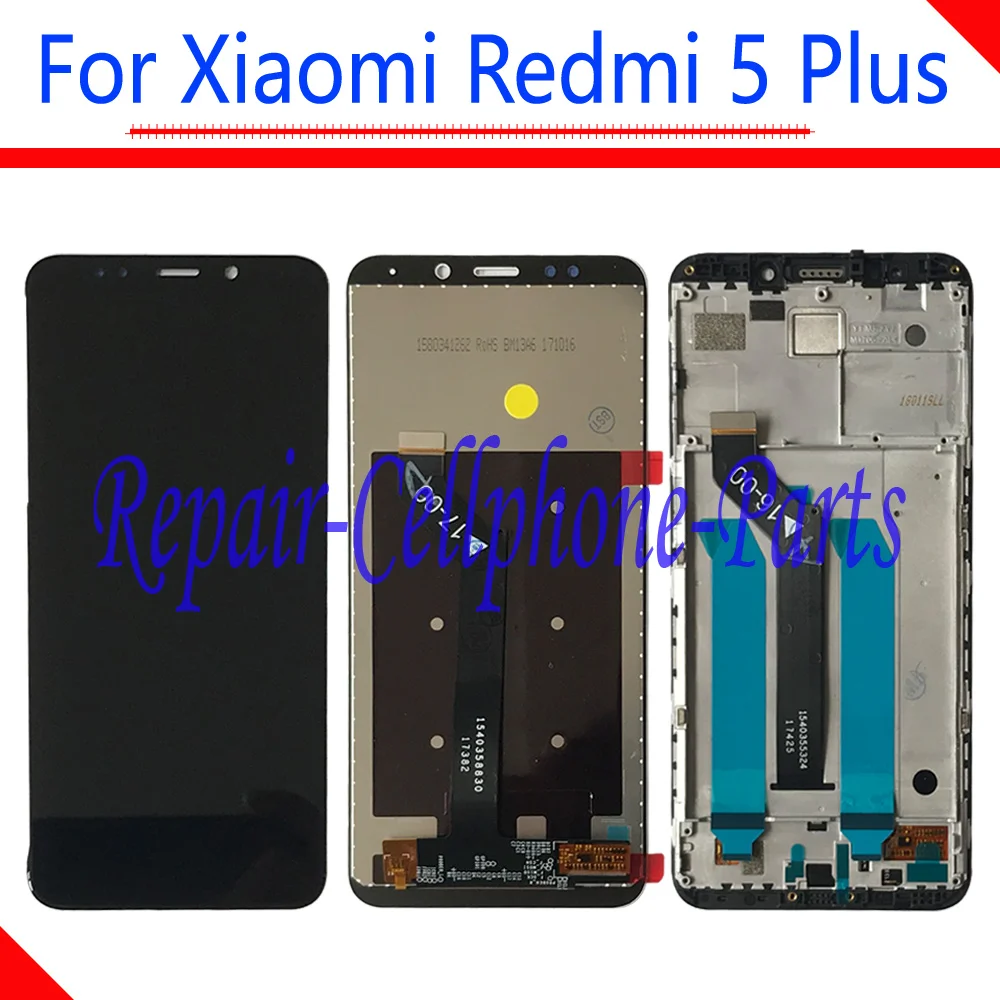 

5.99 inch Full LCD display + Touch screen digitizer assembly + Frame Cover Replacement parts For Xiaomi Redmi 5 Plus Redmi 5Plus