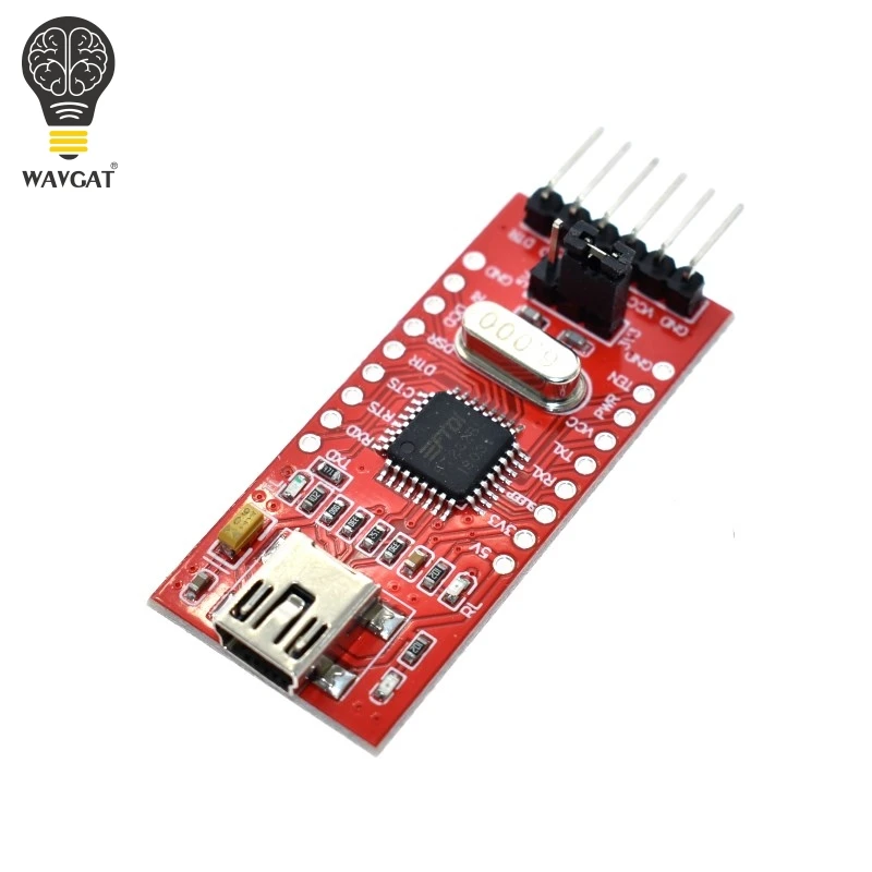 

WAVGAT FT232 FT232BL FT232RL USB 2.0 to TTL Level Download Cable to Serial Board Adapter Module 5V 3.3V Debugger
