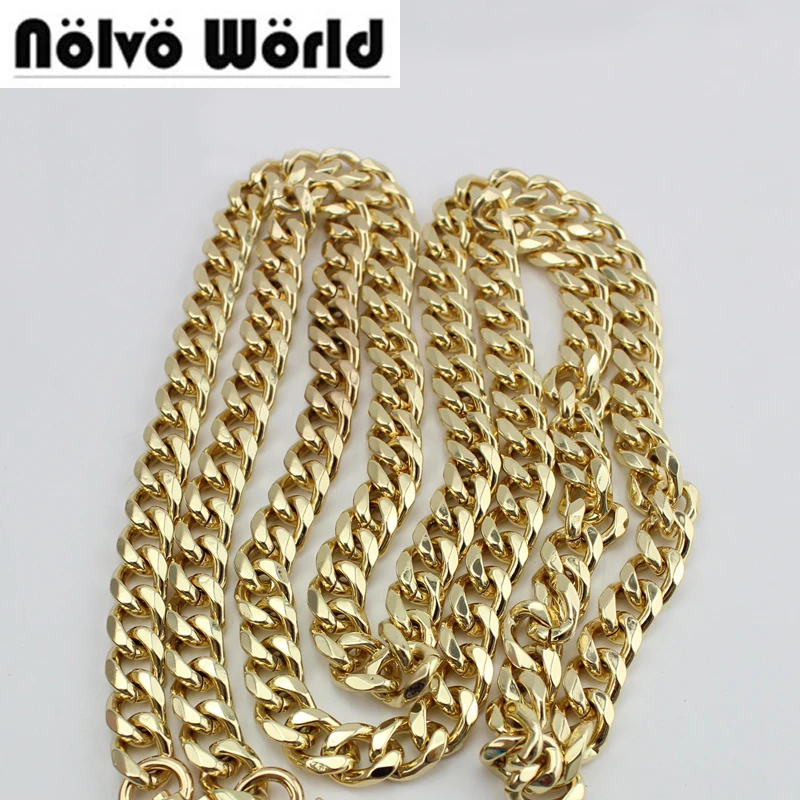 Wholesale 10 Meters 10mm 12mm Width,High Thick Chain metal strap for workshop making bag handbag chain removable long chain цена Wholesale 10 Meters 10mm 12mm Width,High Thick Chain metal strap for workshop making bag handbag chain removable long chain цены онлайн