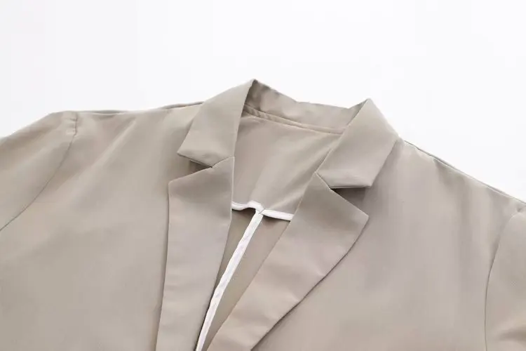 2019 Solid Women Blazer Jacket Casual Single Button Pockets Long Sleeve Female Blazer feminino Lady Notched Blaser 2019 Solid Women Blazer Jacket Casual Single Button Pockets Long Sleeve Female Blazer feminino Lady Notched Blaser