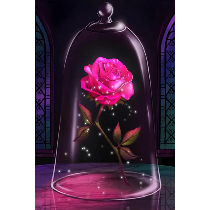 

Embroidery Home Decor Painting Diamond Picture Rose Flower Full Square Drill Cross Stitch Gift Handmade Mosaic Wall Sticker Gift