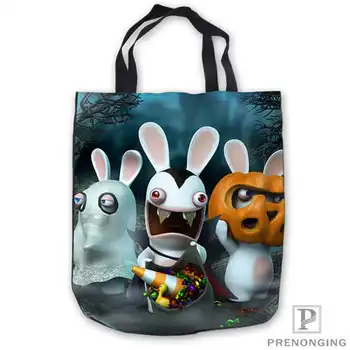 

Custom Canvas rabbids-land-artwork-ToteBags Hand Bags Shopping Bag Casual Beach HandBags Foldable 180713-05-35