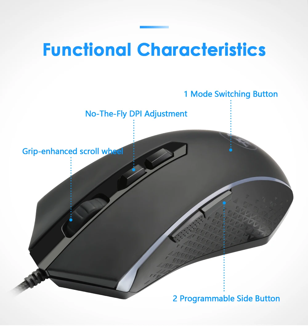 Best Offers Redragon USB Gaming Mouse 10000DPI 8 buttons ergonomic design for desktop computer