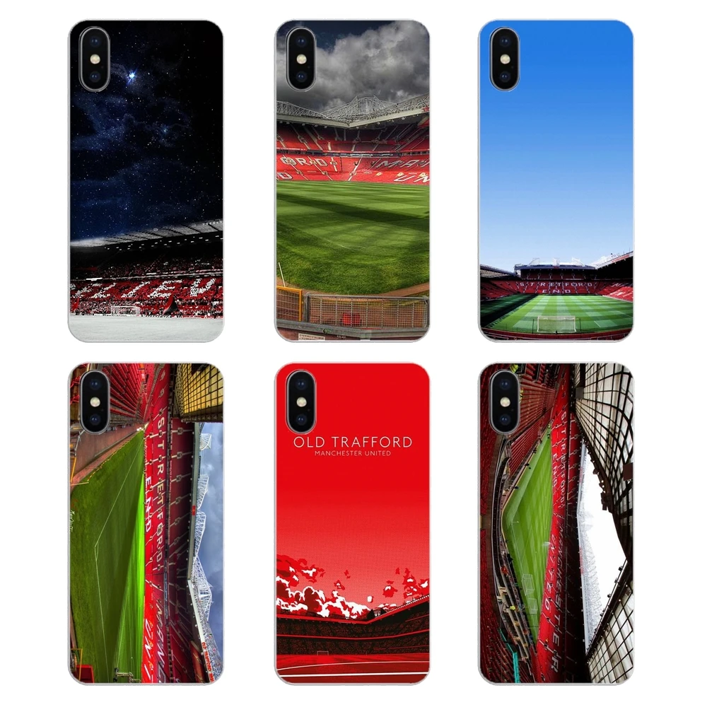 

For Samsung Galaxy Note 8 9 S9 S10 A8 A9 Star Lite Plus A6S A9S Manchester Old Trafford Stadium Soft Transparent Shell Covers