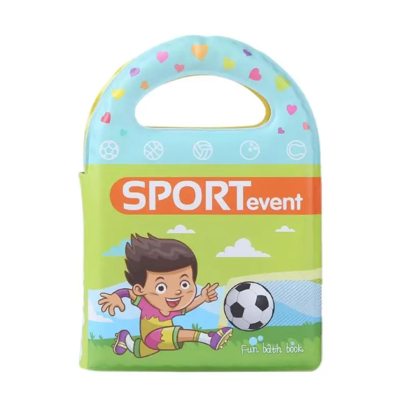 Sport Event Книги для ванной детские развивающие игрушки Интеллект EVA разрыв сопротивления книги Baby Shower водостойкие Красочные для купания Моющиеся игрушки - Цвет: Sport Event