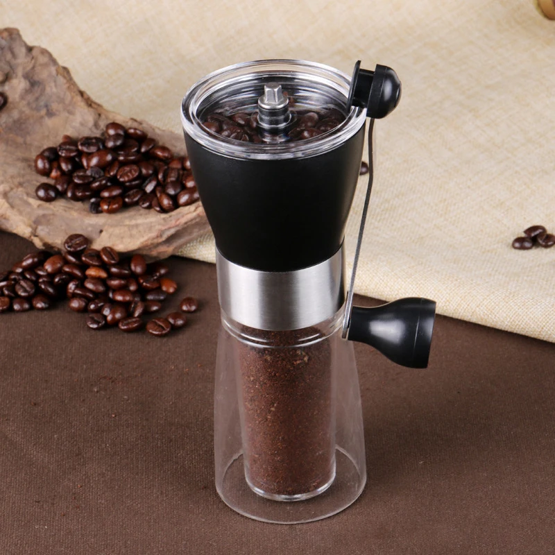 Manual Ceramic Coffee Grinder Washable Plastic Core Stainless Steel Home Kitchen Mini Hand | Дом и сад