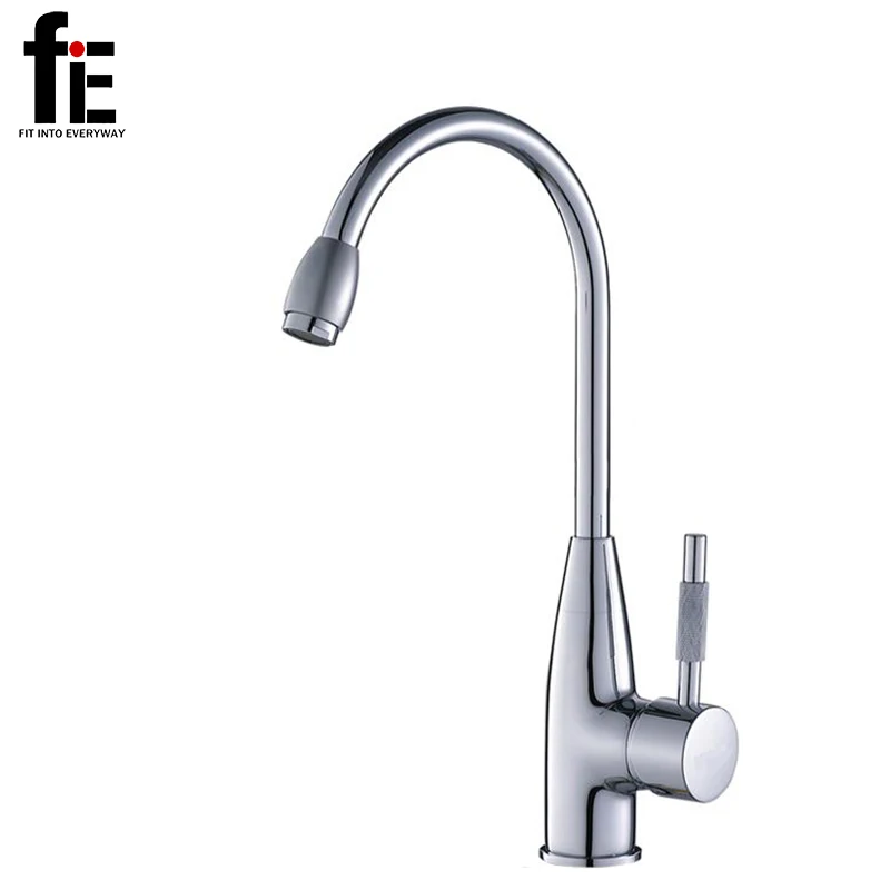 fiE 360 Degree Swivel Alloy Kitchen Mixer Cold and Hot Basin Sink Mixer Tap Kitchen Faucet