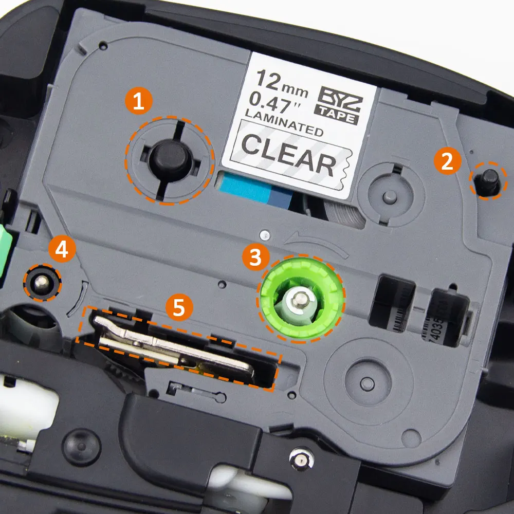 Absonic 2PCS TZe 221 Black on White TZe-221 TZe221 TZ221 Cartridge Tape for Brother P-touch Label Maker PT-1010 PT-200 Printer