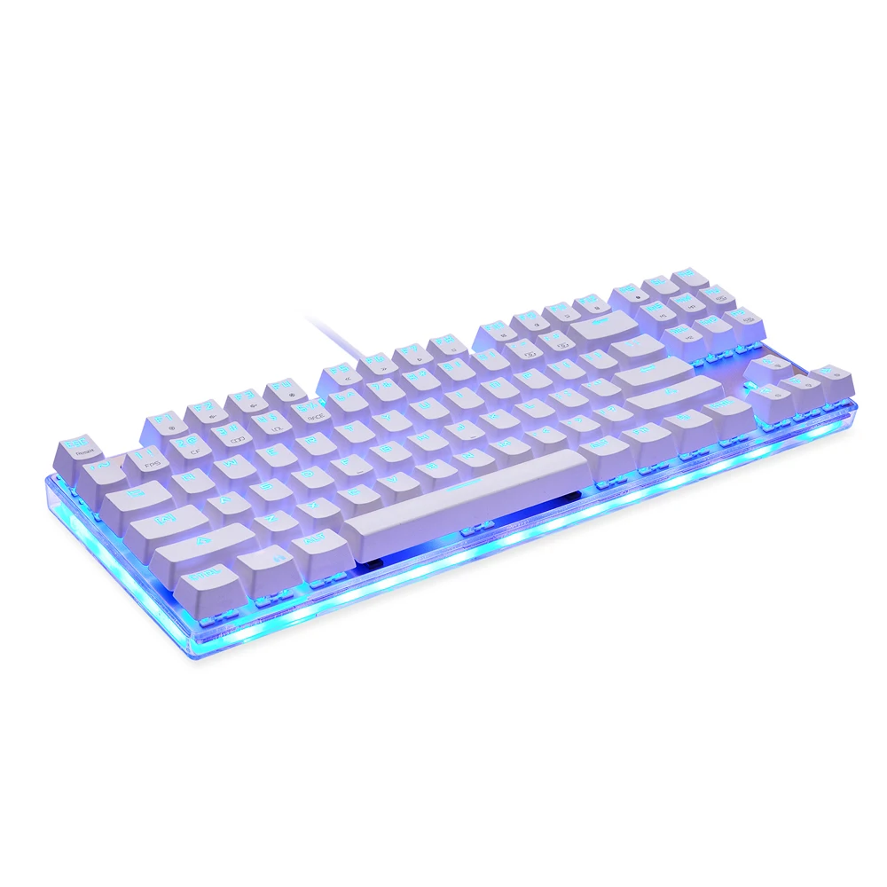 Новый Motospeed K87S USB Проводная Механическая клавиатура синие переключатели