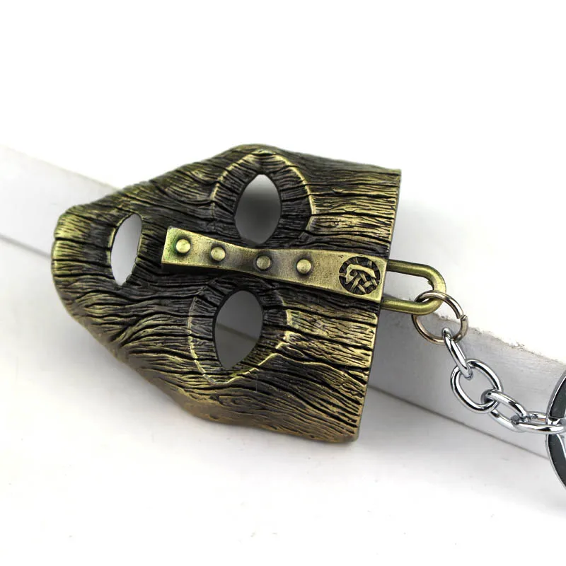 La máscara clave cadena anillo comedia colgante de Metal llavero coche Chaveiro unisex hecho a mano Llaveros Accesorios