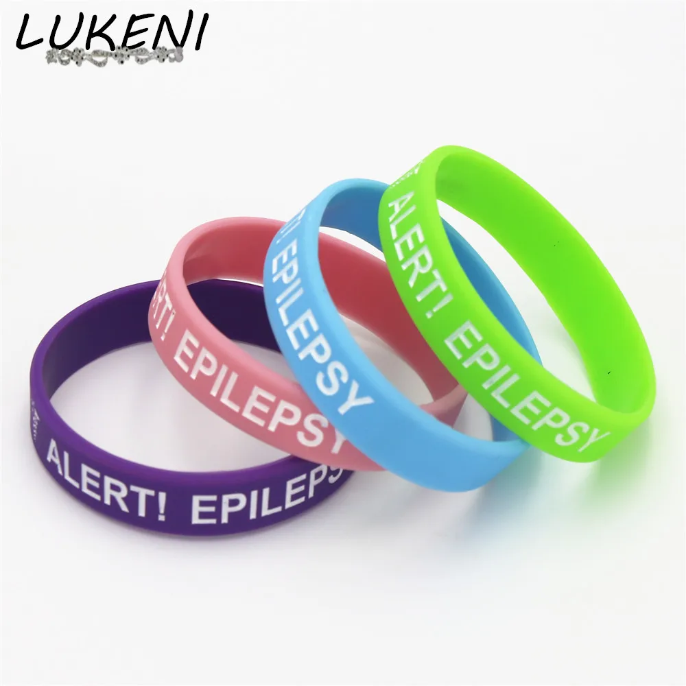 1 шт. медицинский браслет LUKENI для эпилепсии силиконовый размера детей