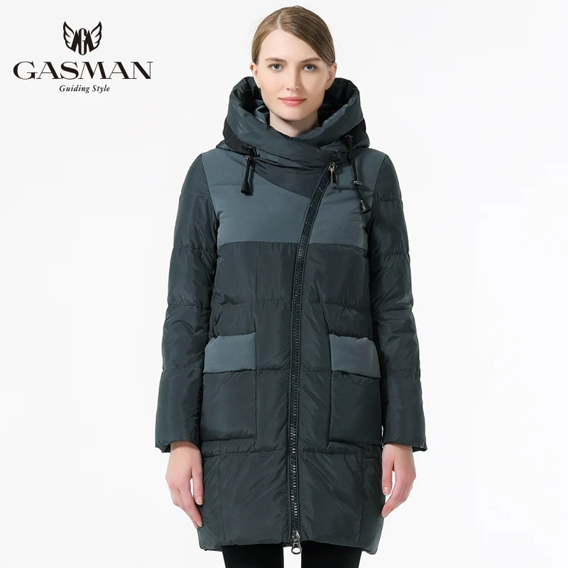 GASMAN Slim Women Coat Winter 2018 Womens Jackets And Parka Down New Winter Collection Hooded Warm Windproof Jacket Women's