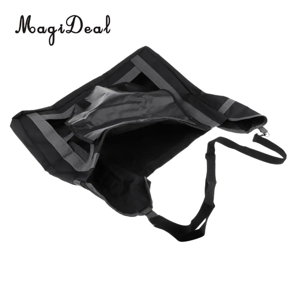 MagiDeal Slow Feed Hay Net Bag with Adjustable Carry Strap for Horses
