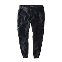 Suehaiwe брендовые длинные штаны с накладными карманами мужские повседневные свободные мужские брюки хлопковые модные брюки мужские однотонные плотные теплые брюки мужские kalhoty