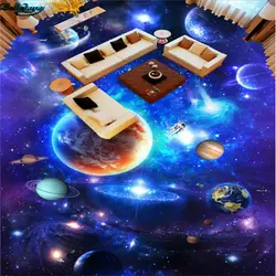 Beibehang большой пользовательские полы star Галактическая galaxy 3D этаже гостиная спальня кухни и ванной украшения
