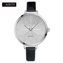 Gaiety Brand Casual Women Quartz Watch Women Leather Fashion Watch Lady Classic Wristwatch Silver Stainless Steel Clock G190