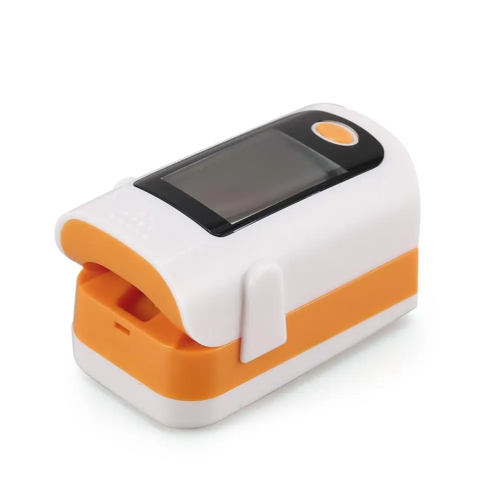 Цифровой мини портативный медицинский OLED пальцевой Пульсоксиметр пульсометр SpO2 измеритель насыщенности гемоглобина тестер для семейного дома распродажа - Цвет: Оранжевый
