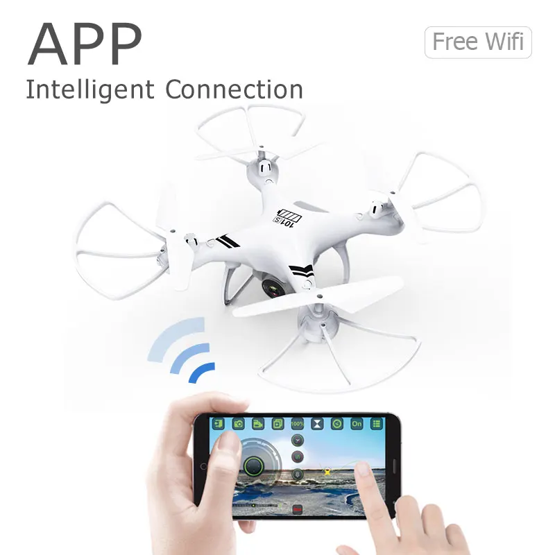 KY101SRC Дрон с HD Wi Fi камерой FPV высота возврата ключ посадки без головы RC